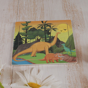 Hot products dinosaur series wooden puzzle toys kids educational toys