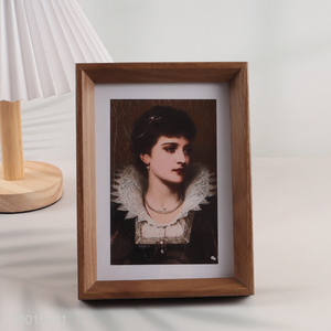 Good selling tabletop decoration wooden photo frame picture frame wholesale