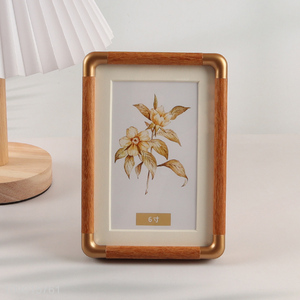 Good selling rectangle solid wood home decor photo frame picture frame wholesale