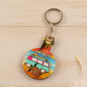 New Product Lanzarote <em>Key</em> <em>Chain</em> Souvenir MDF Keychain <em>Key</em> Ring Bag Pendants