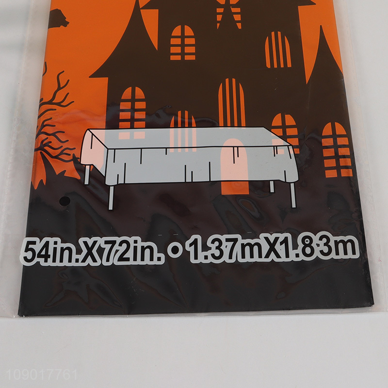 Yiwu market Halloween castle pattern disposable aluminum foil tablecloth