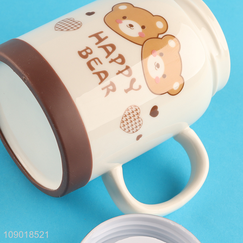 Online Wholesale 500ml Ceramic Coffee Mug Ceramic Water Cup with Lid