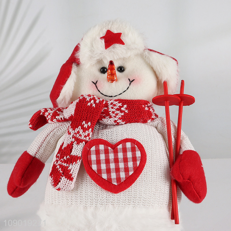 China products snowman shape Christmas telescopic doll Christmas decoration