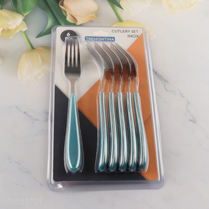 Online Wholesale 6PCS Stainless Steel Dinner forks Set Table forks Set