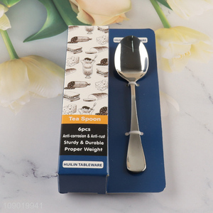 China Wholesale 6PCS Silverware Cutlery Stainless Steel Tea Spoons Set