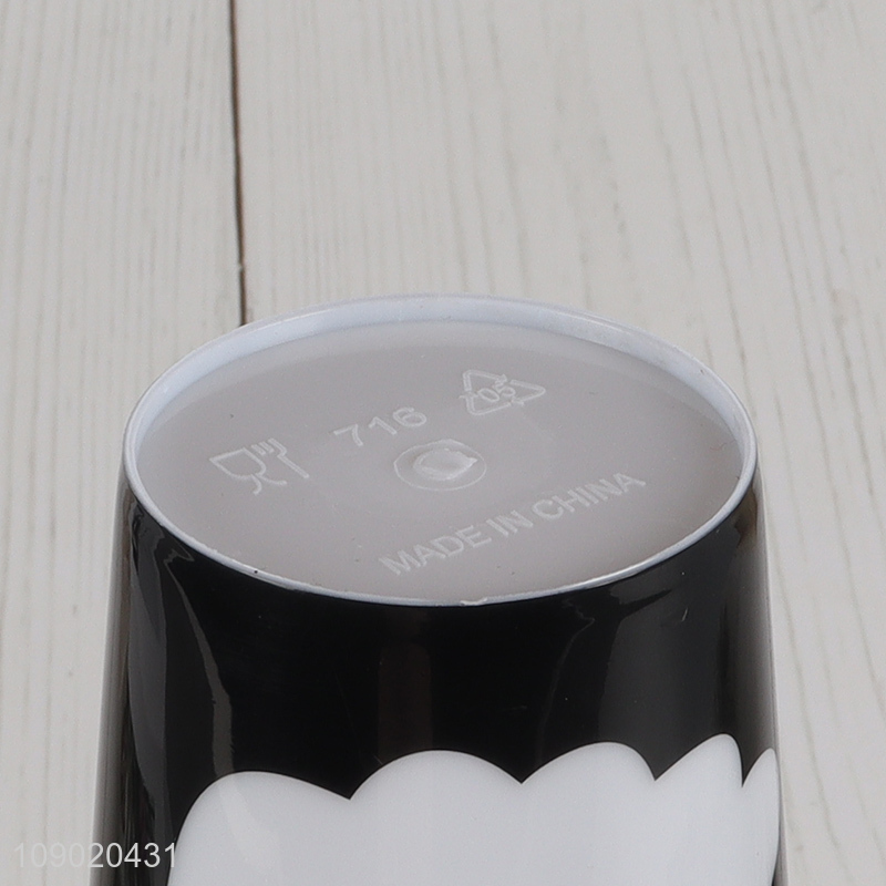 New arrival ghost pattern plastic water cup drinking cup with straw