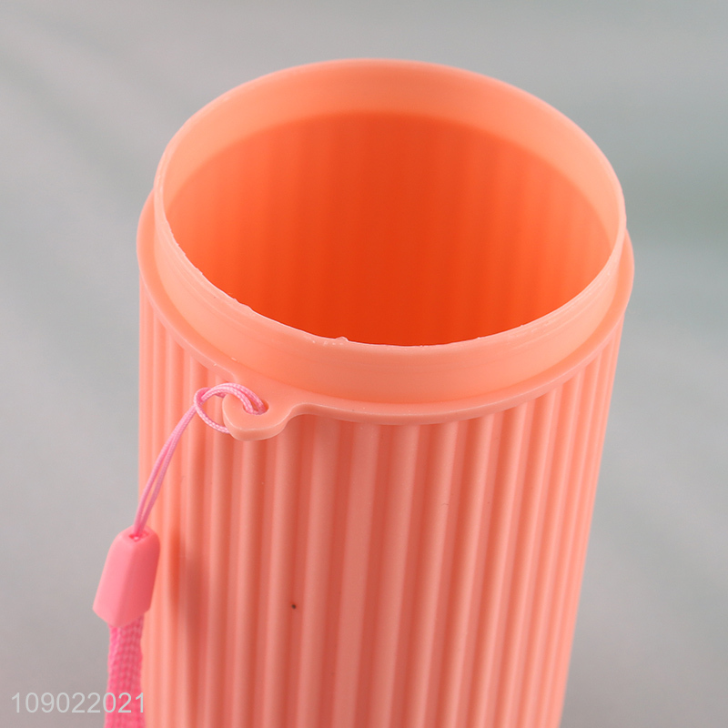 Good Quality Plastic Travel Toothbrush Case Toothbrush Cup with Cover