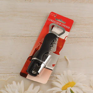 Hot Sale Multi-Function Bottle Opener Corkscrew Foil Cutter for Waiters