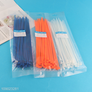 New Arrival 4.8*300mm Self-Locking Cable Zip Ties Nylon Wire Ties