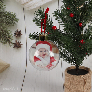 New arrival Christmas ball hanging photo ball ornaments for xmas tree