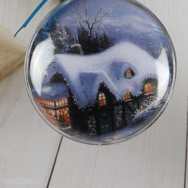 Good selling Christmas decoration hanging photo frame ball