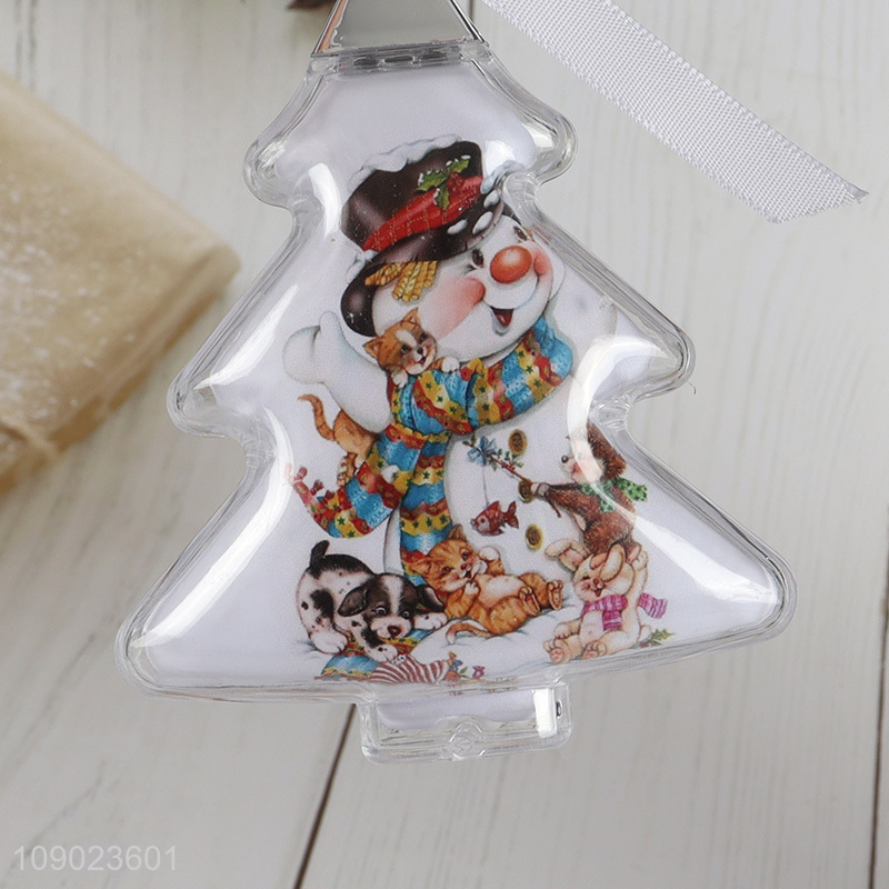 Top sale xmas tree shape Christmas hanging ornaments photo frame