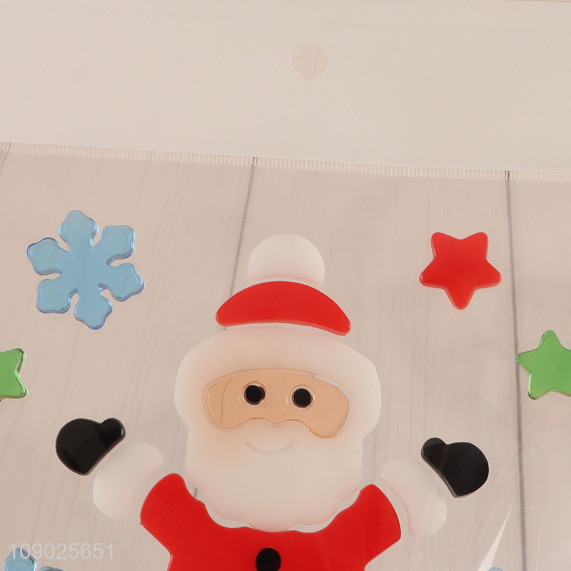 New Product Christmas Gel Window Clings Winter Holiday Window Stickers