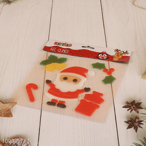 New Arrival Christmas Gel Window Clings Xmas Window Stickers for Kids