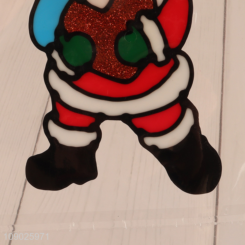 High Quality PVC Christmas Window Clings Xmas Window Decals for Kids