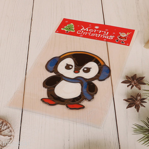 High Quality PVC Christmas Window Clings Reusable Xmas Window Stickers