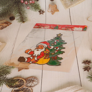 Hot Selling PVC Christmas Window Stickers Cute Cartoon Window Clings