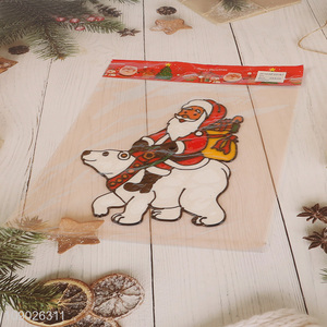 New Arrival PVC Reusable Christmas Window Clings for Windows and Mirrors