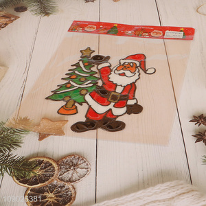 New Arrival PVC Christmas Window Clings Thick Reusable Window Stickers