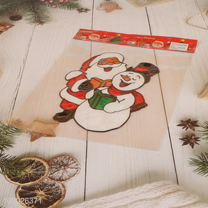 Factory Price PVC Christmas Window Stickers for Christmas Window Decoration