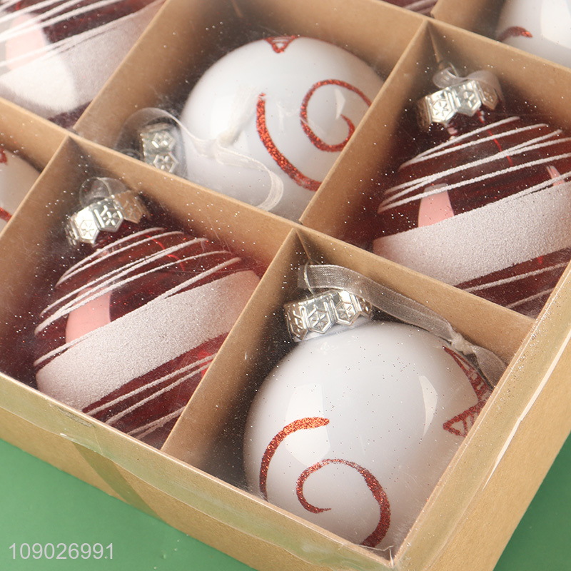 China wholesale 12pcs Christmas tree hanging ornaments Christmas ball set for decoration