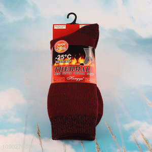 Top selling cold-resistant thickened men winter thermal socks wholesale