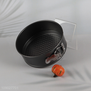 Factory Price Round Non-Stick Carbon Steel Springform Pan with Removable Bottom