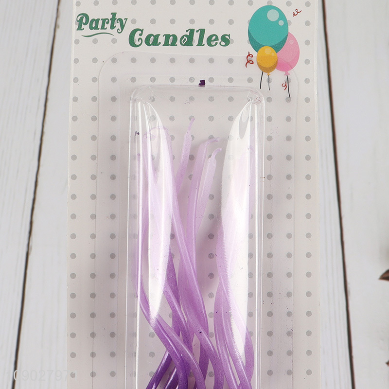 Hot products purple party candle birthday cake decorative candle set