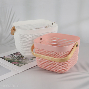 High Quality Plastic Storage Basket Portable Shower Caddy for Bathroom Dorm Room