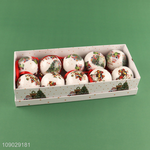 Online wholesale round xmas tree hanging ornaments Christmas ball set