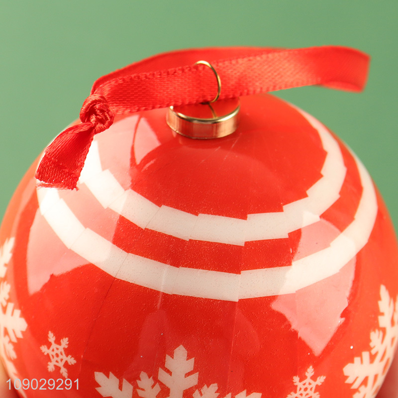 Hot items red round Christmas tree hanging ornaments Christmas ball