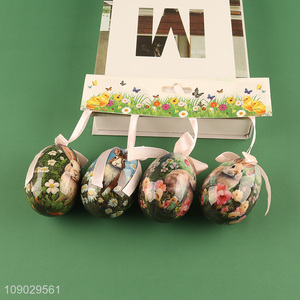 Low price 4pcs rabbit pattern Easter decoration Easter egg set wholesale