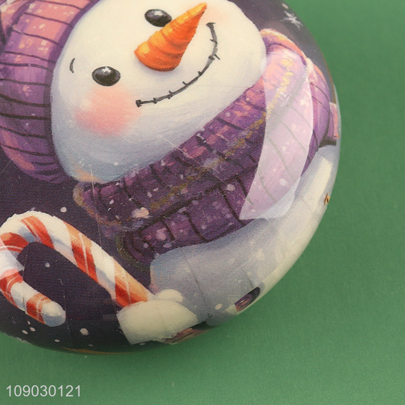 Top selling snowman pattern Christmas tree hanging ornaments Christmas ball