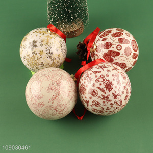 Factory wholesale decorative round Christmas ball Christmas tree hanging ornaments