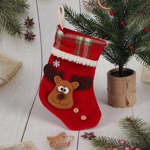 Good selling hanging Christmas ornaments decoration Christmas stocking gifts bag