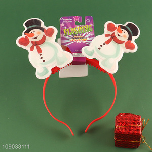 Yiwu market cartoon snowman hair hoop Christmas party supplies hair accessories