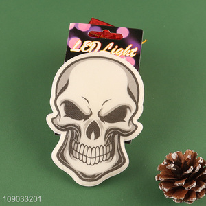 Most popular skull shape Halloween decorative sticker holiday led lights