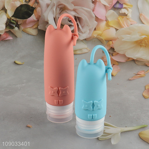 Popular products multicolor portable travel silicone squeeze bottle shampoo bottle