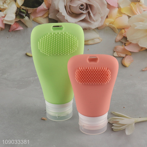 China factory multicolor portable silicone bottle squeeze bottle shampoo bottle