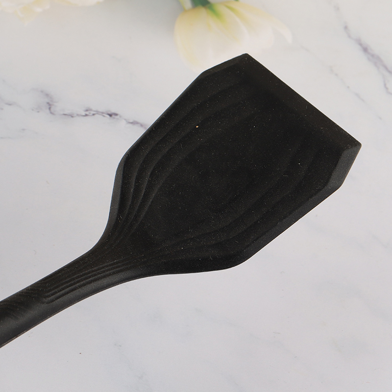 China wholesale black non-stick silicone cooking spatula for kitchen utensils