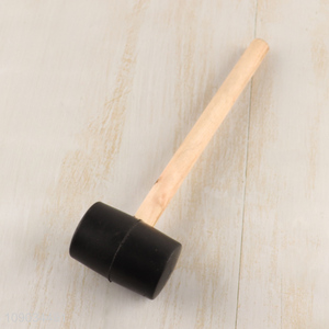 Hot products professional hand tool rubber mallet hammer with wooden handle