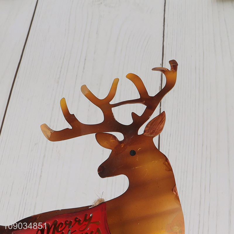 New Arrival Christmas Reindeer Hanging Decorations Xmas Hanging Metal Ornaments