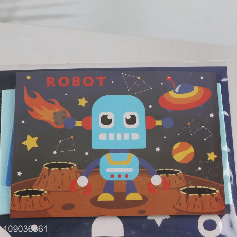 Online Wholesale 3D EVA Foam Sticker Puzzle Game Cartoon Robot Learning Toy