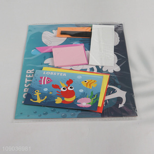 New Arrival 3D EVA Foam Sticker Puzzle Game Cartoon Lobster Learning Toy