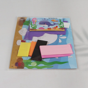 High Quality 3D EVA Foam Sticker Puzzle Game Cartoon Whale Learning Toy