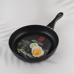 China products round non-stick marble coating deep frying pan for cookware