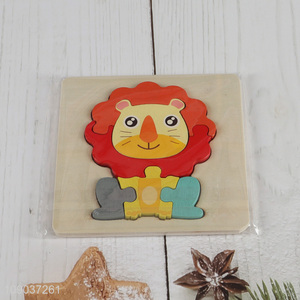 Factory Price Cartoon Tiger Wooden <em>Puzzle</em> Educational Toys for Boys Girls