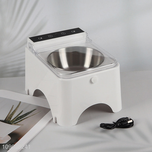 Wholesale Automatic Pet Cat Feeder with Infrared Sensor Flip Top & Removable Stainless Steel Pet Bowl