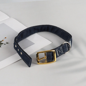 New Arrival Pet <em>Collar</em> Heavy Duty Adjustable Durable Denim <em>Dog</em> <em>Collar</em>