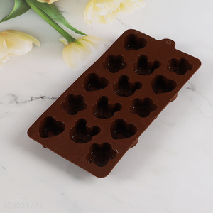 Hot Sale 14-Cavity Non-Stick Silicone Baking Molds for Chocolate Jello